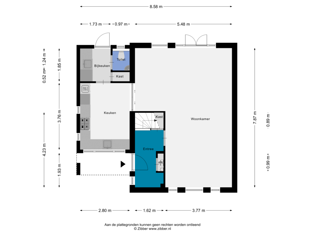 Bekijk plattegrond van Begane Grond van Pandhof 4