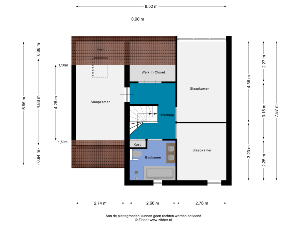 Bekijk plattegrond van Eerste Verdieping van Pandhof 4