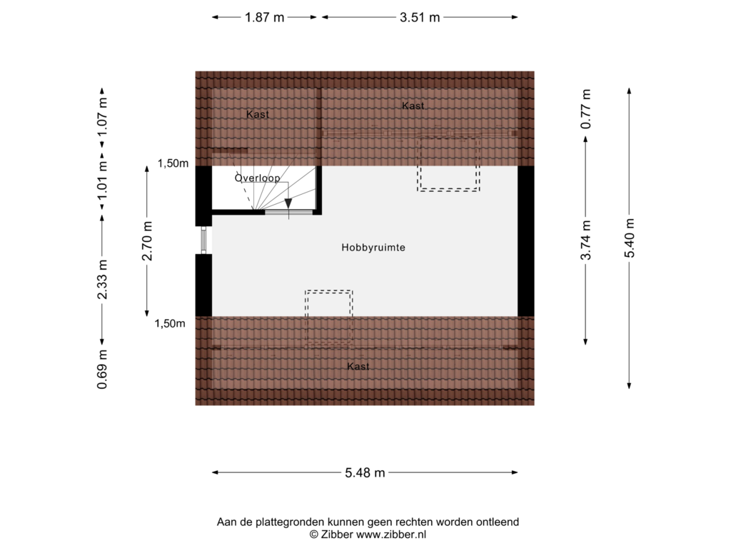 Bekijk plattegrond van Tweede Verdieping van Pandhof 4