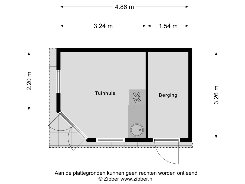 Bekijk plattegrond van Berging van Pandhof 4