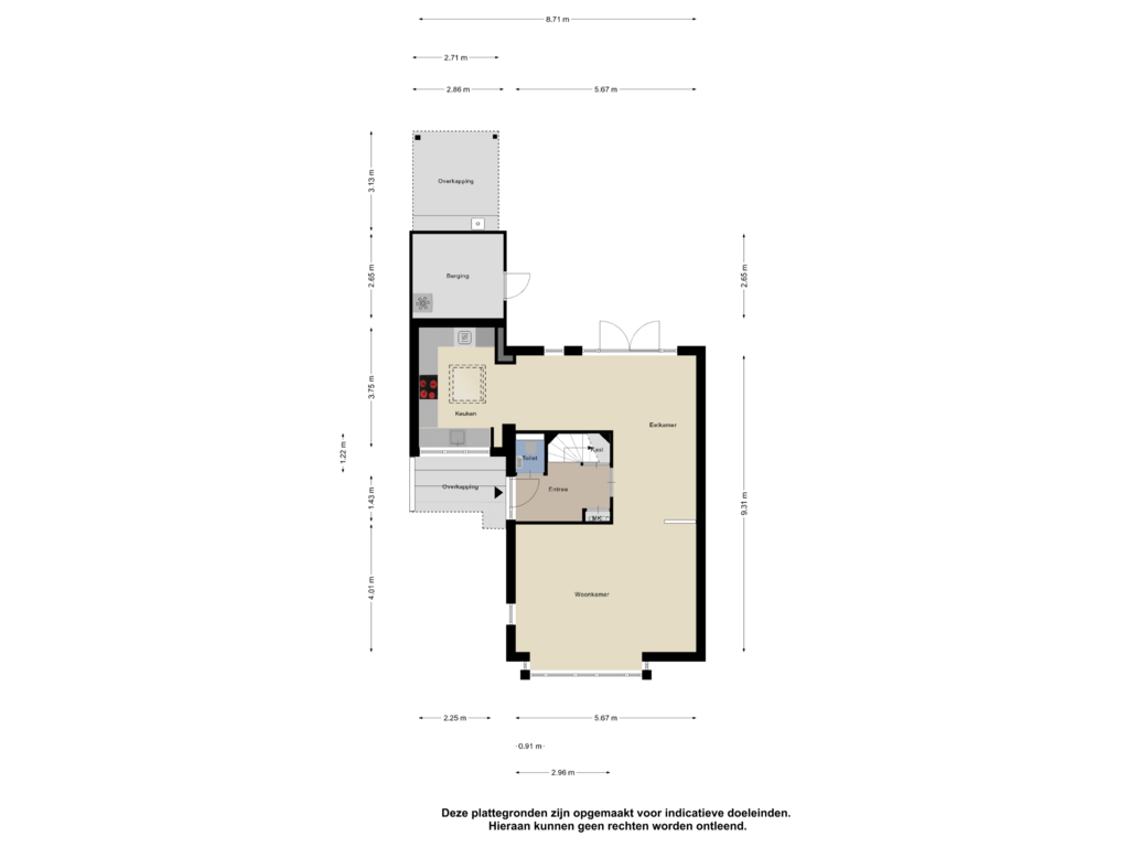 Bekijk plattegrond van Begane Grond van Oude Holleweg 41