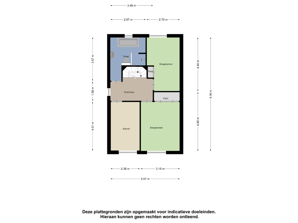 Bekijk plattegrond van Eerste Verdieping van Oude Holleweg 41