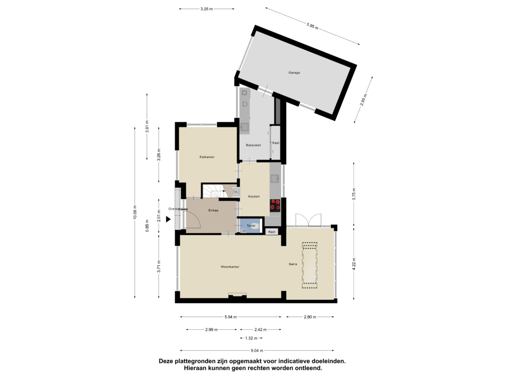 Bekijk plattegrond van Begane Grond van Provincialeweg 77-A