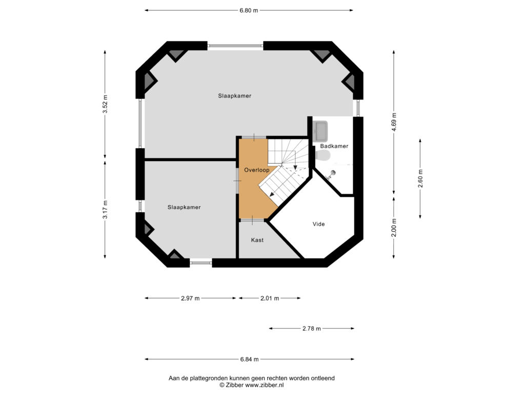 Bekijk plattegrond van Vierde Verdieping van Noordhoek 7