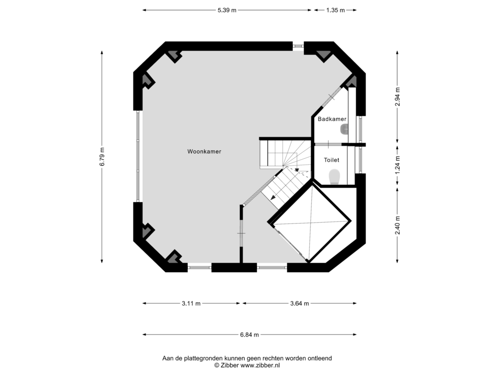 Bekijk plattegrond van Vijfde Verdieping van Noordhoek 7