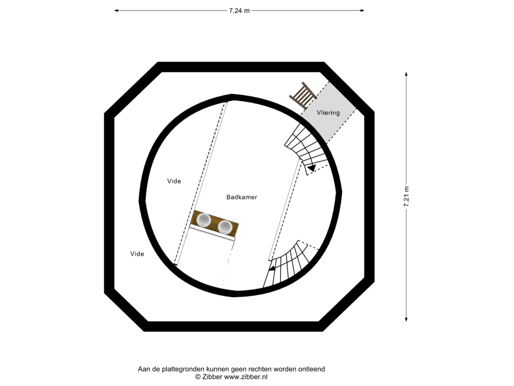 Bekijk plattegrond van Achtste Verdieping van Noordhoek 7