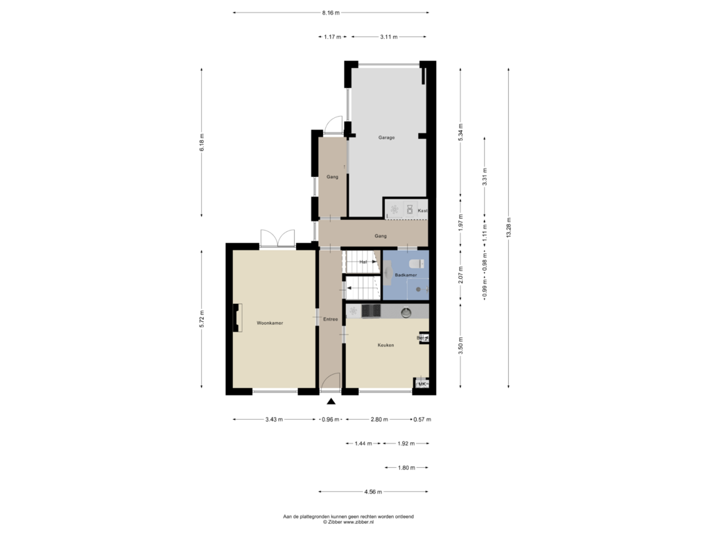 Bekijk plattegrond van Begane Grond van Zeddamseweg 46