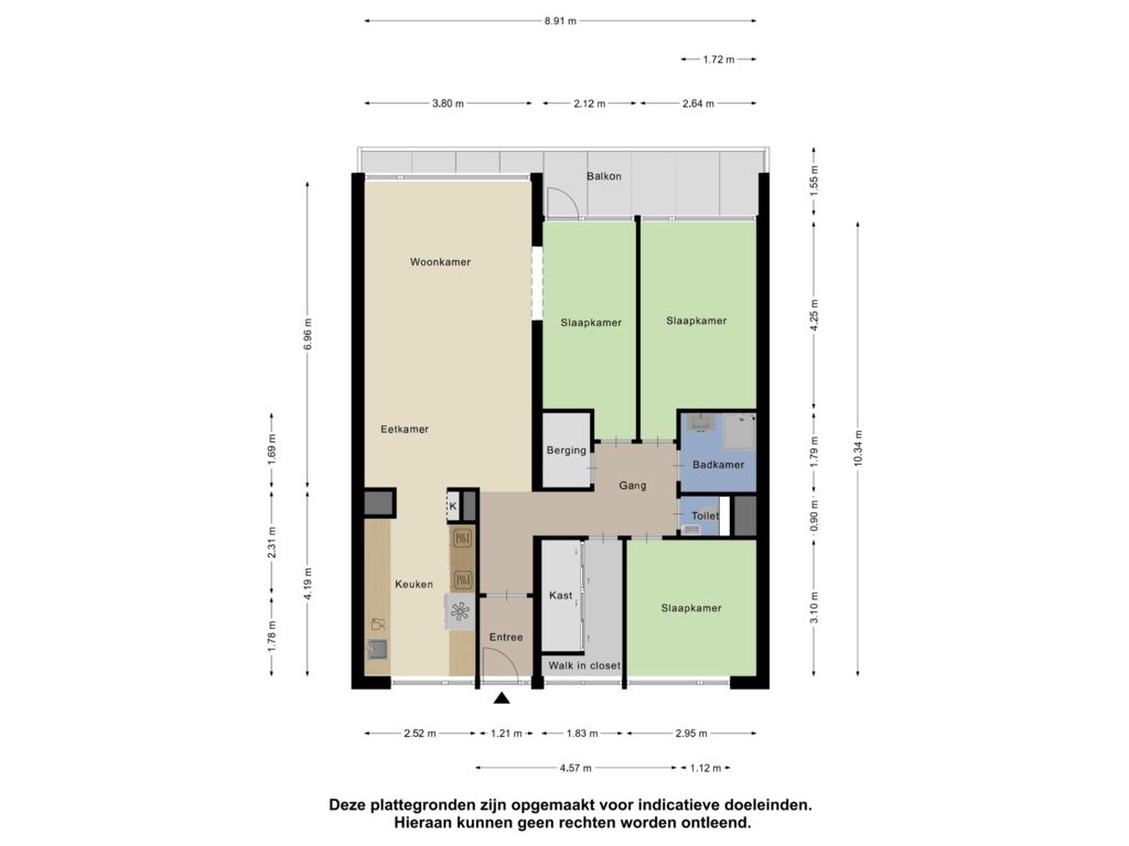 Bekijk plattegrond van Appartement van Chopinplein 163