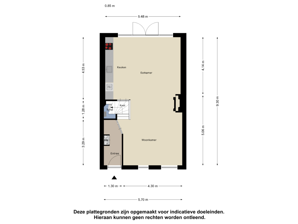 View floorplan of Begane Grond of Burgemeester Fabiuspark 14