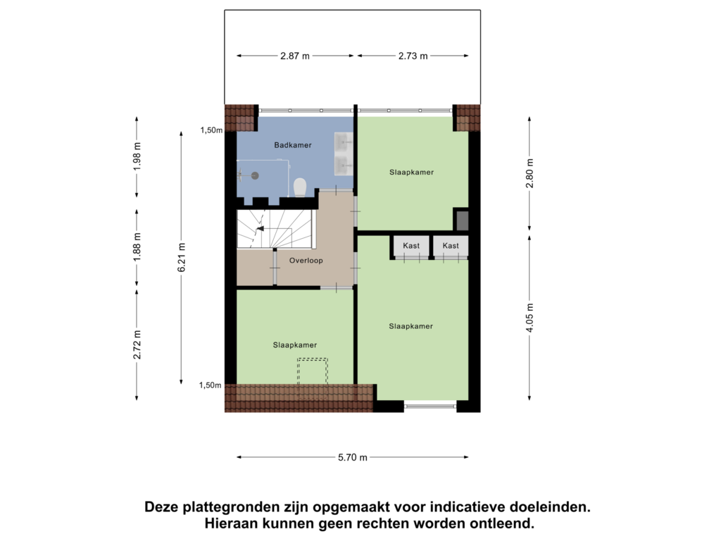 View floorplan of Eerste Verdieping of Burgemeester Fabiuspark 14