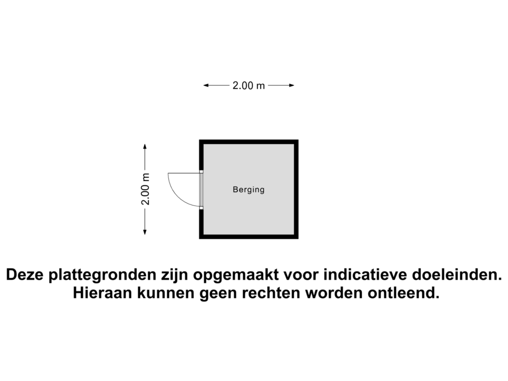 View floorplan of Berging of Burgemeester Fabiuspark 14