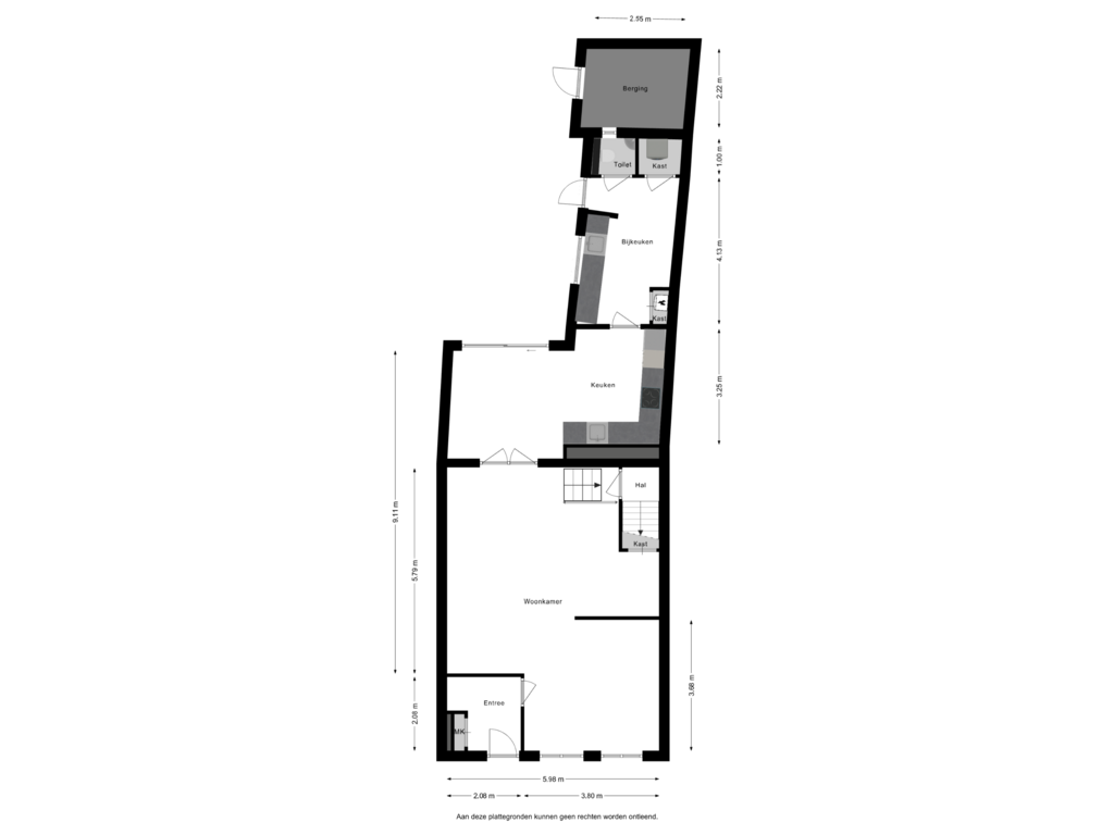 Bekijk plattegrond van Begane Grond van Hasseltstraat 226