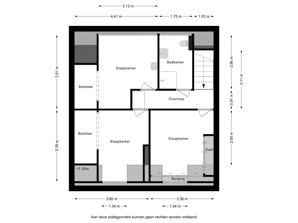 Bekijk plattegrond van Eerste Verdieping van Hasseltstraat 226