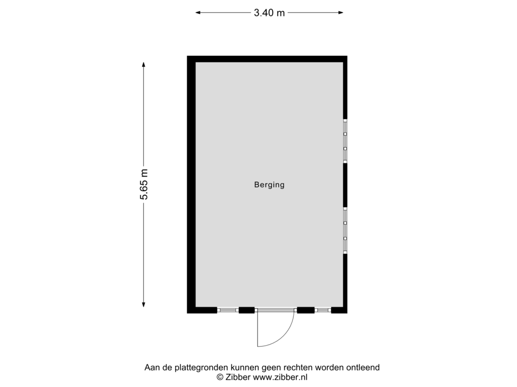 Bekijk plattegrond van Berging van Fideliostraat 86