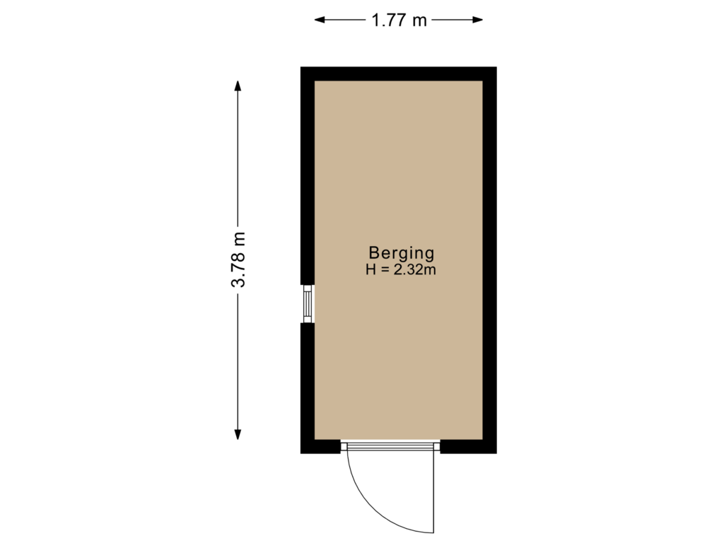 View floorplan of Berging of Kamp 12 57