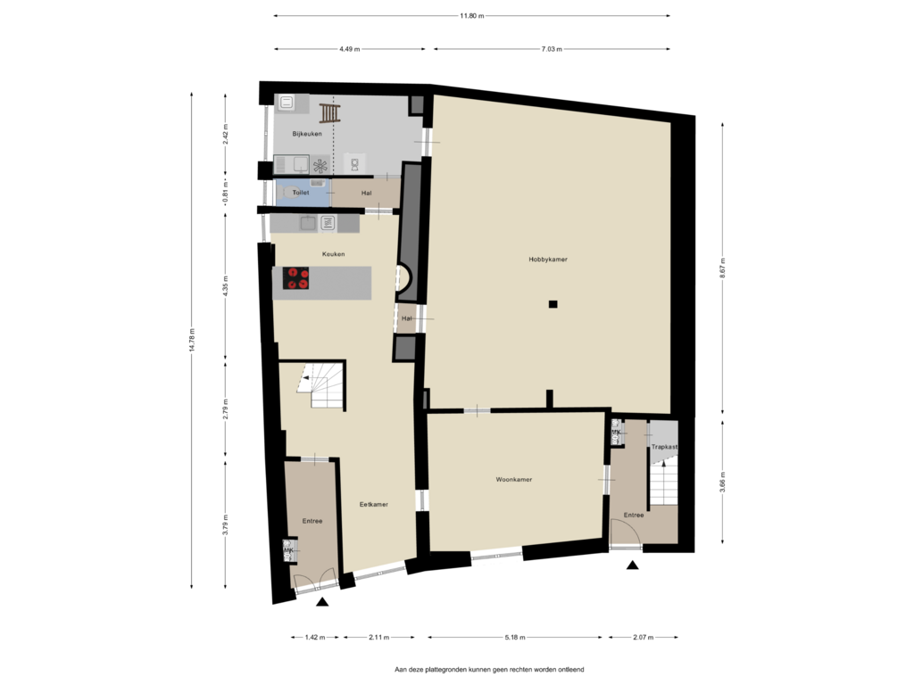 Bekijk plattegrond van Begane grond van Tolstraat 19