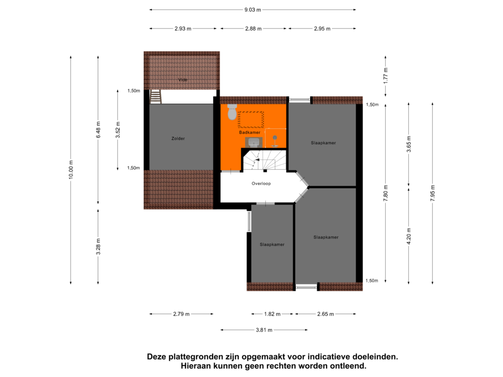 Bekijk plattegrond van Eerste Verdieping van Aangelag 52