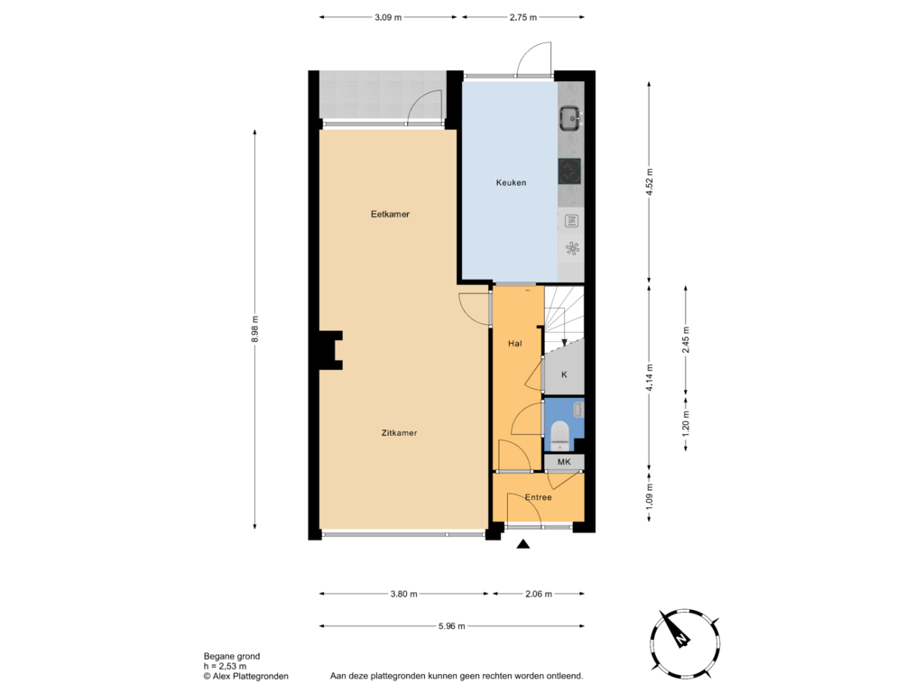 Bekijk plattegrond van Begane grond van Van Polanenpark 206