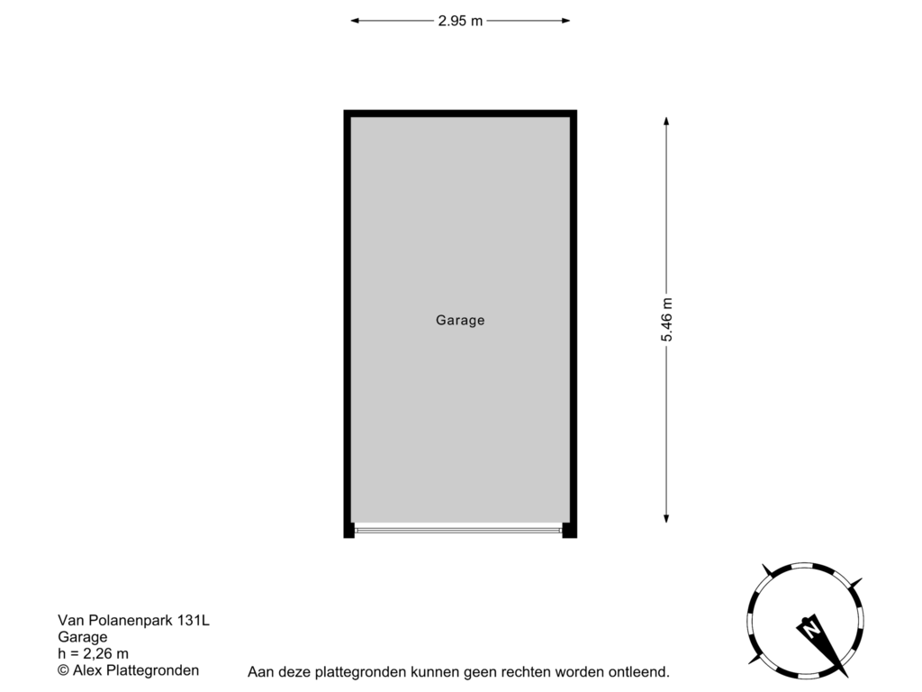 Bekijk plattegrond van Garage van Van Polanenpark 206