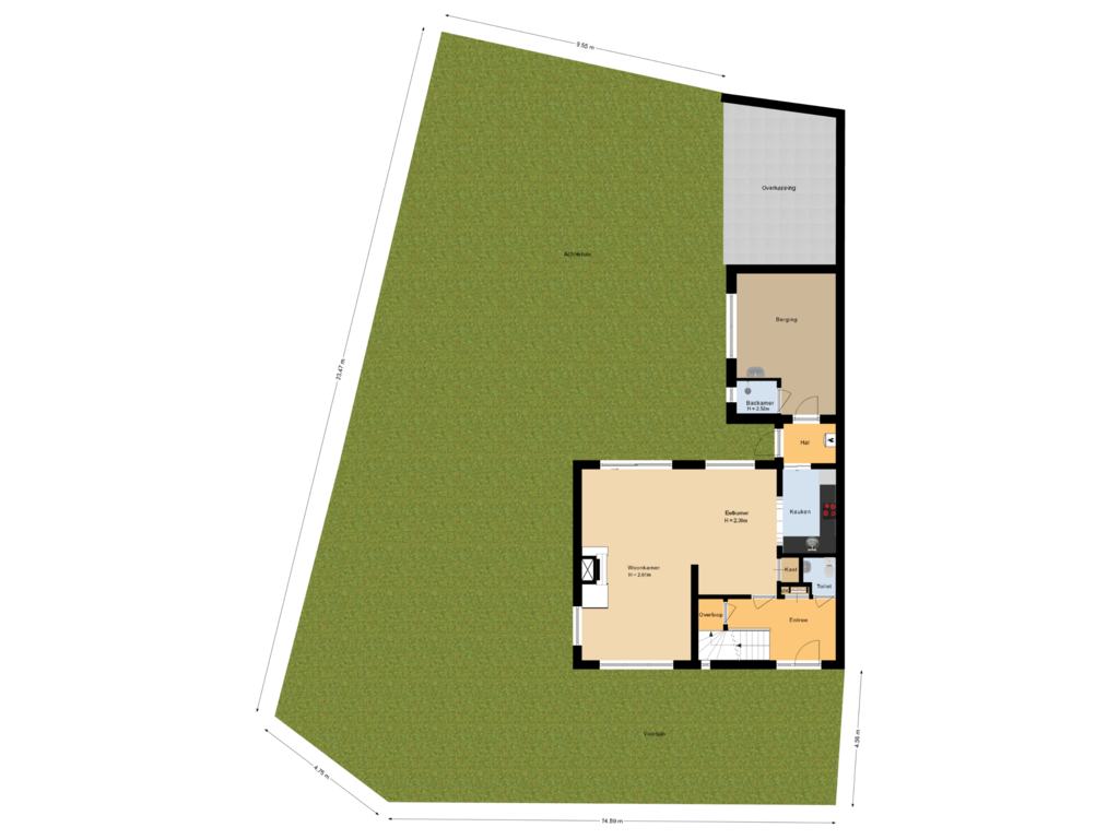 View floorplan of Situatie of Anton Geerdesplein 3