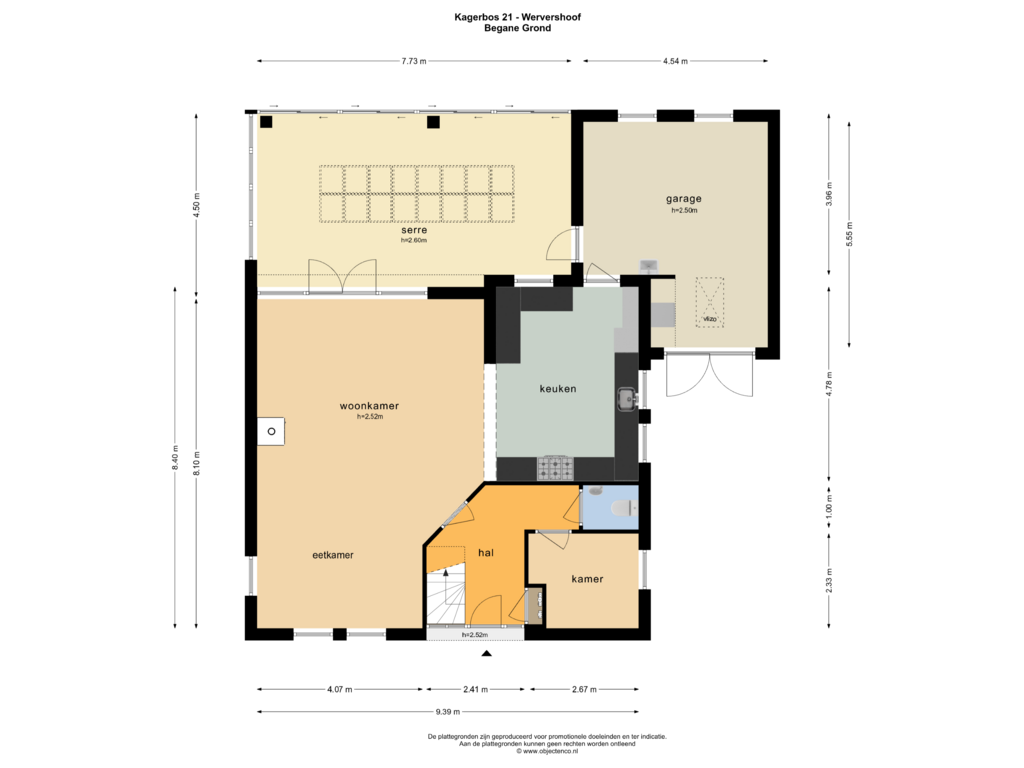 Bekijk plattegrond van BEGANE GROND van Kagerbos 21