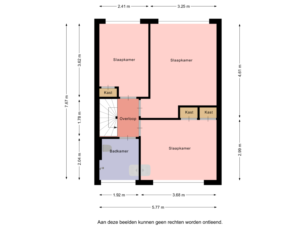 Bekijk plattegrond van 1e verdieping van Elzenlaan 24