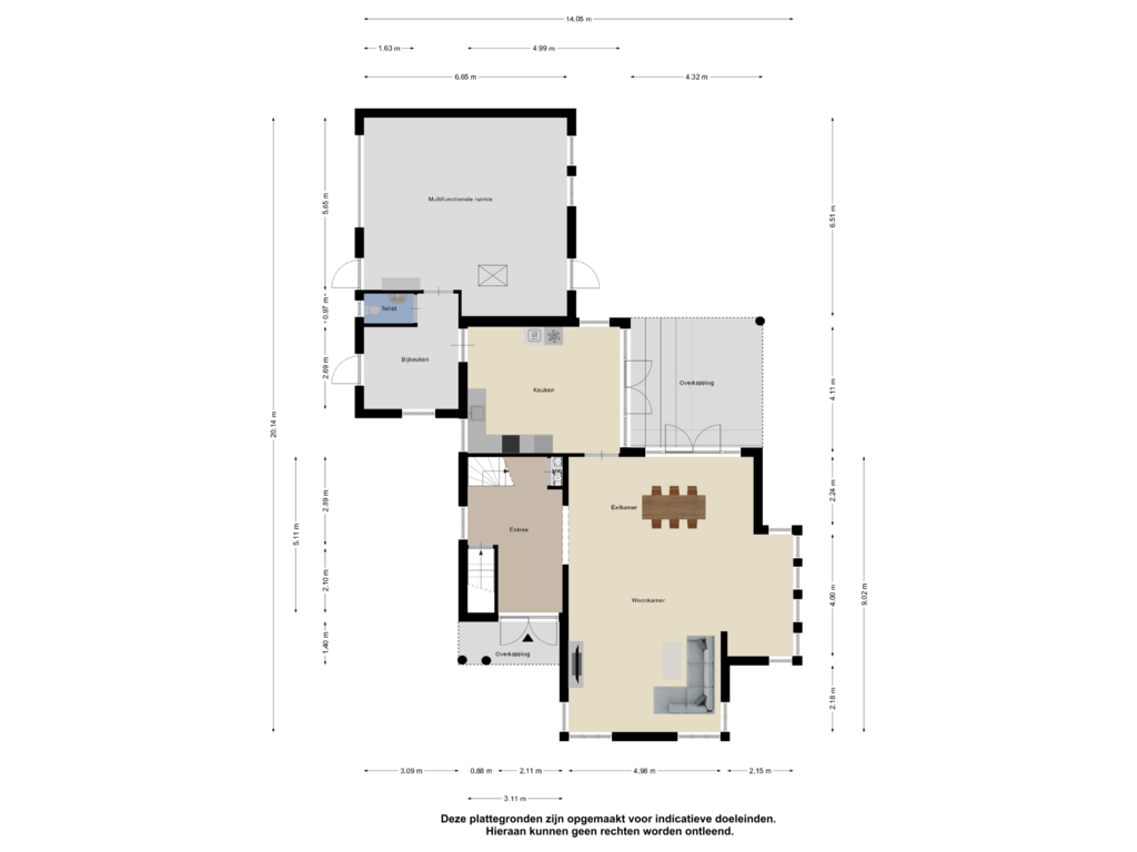 View floorplan of Begane Grond of Kapelstraat 34