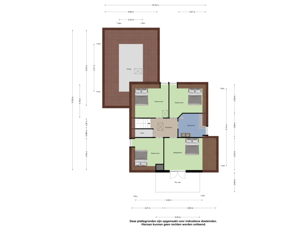 View floorplan of Eerste Verdieping of Kapelstraat 34