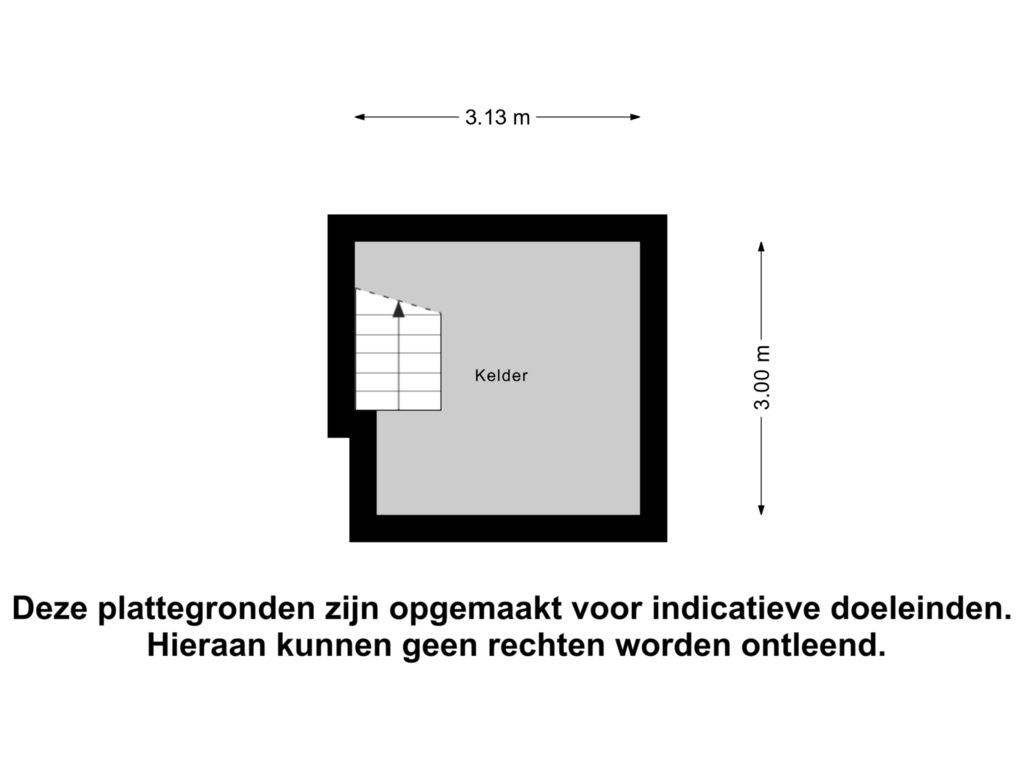 View floorplan of Kelder of Kapelstraat 34