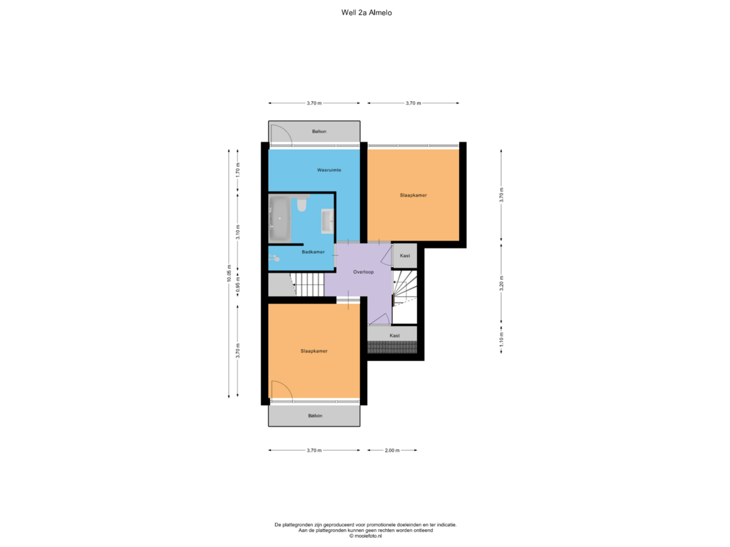 View floorplan of Verdieping of Well 2-A