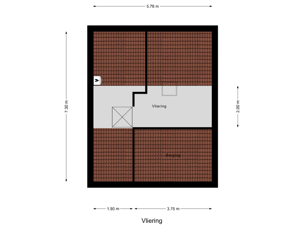 Bekijk plattegrond van Vliering van Bethlehemweg 51