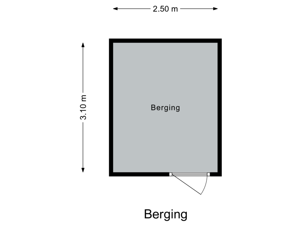 Bekijk plattegrond van Berging van Bethlehemweg 51