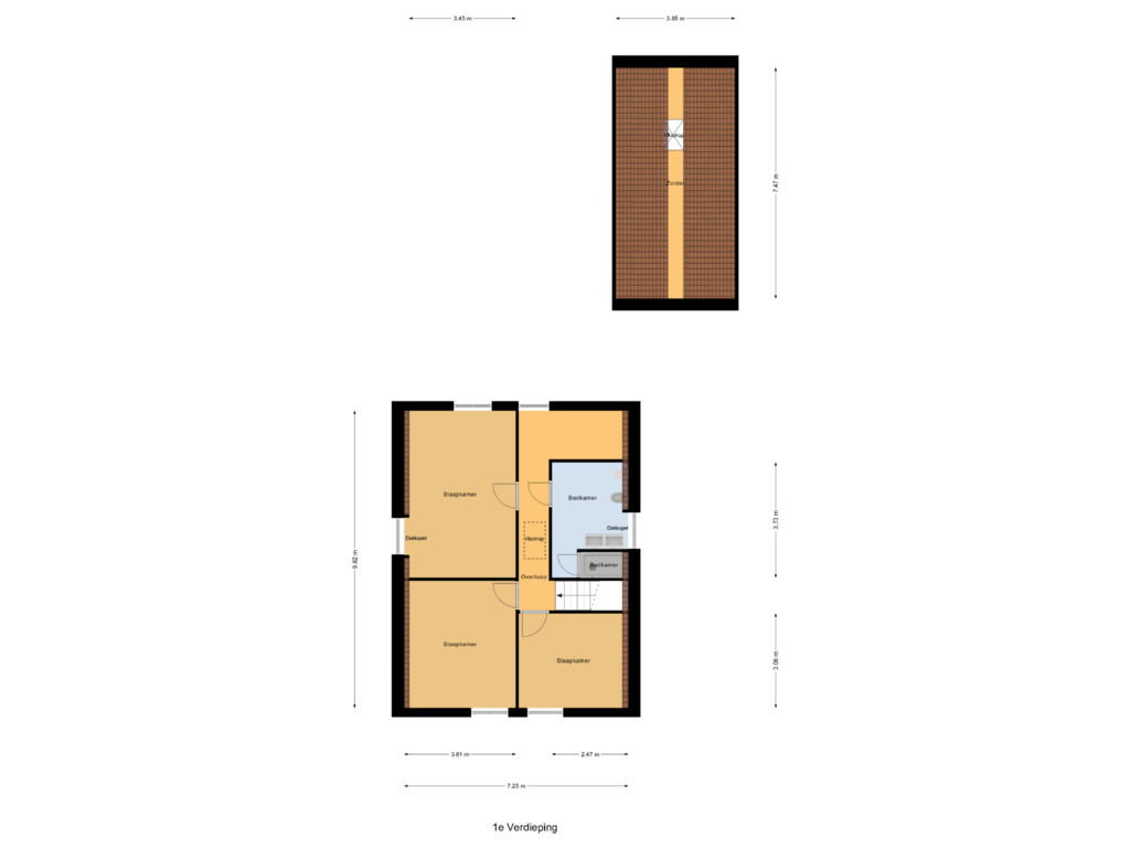 Bekijk plattegrond van 1e Verdieping van Biezendreef 47