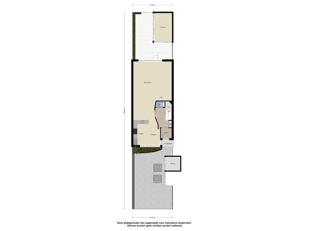 View floorplan of Begane Grond - Tuin of Secundusweg 35