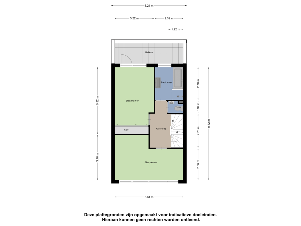 View floorplan of Eerste Verdieping of Secundusweg 35