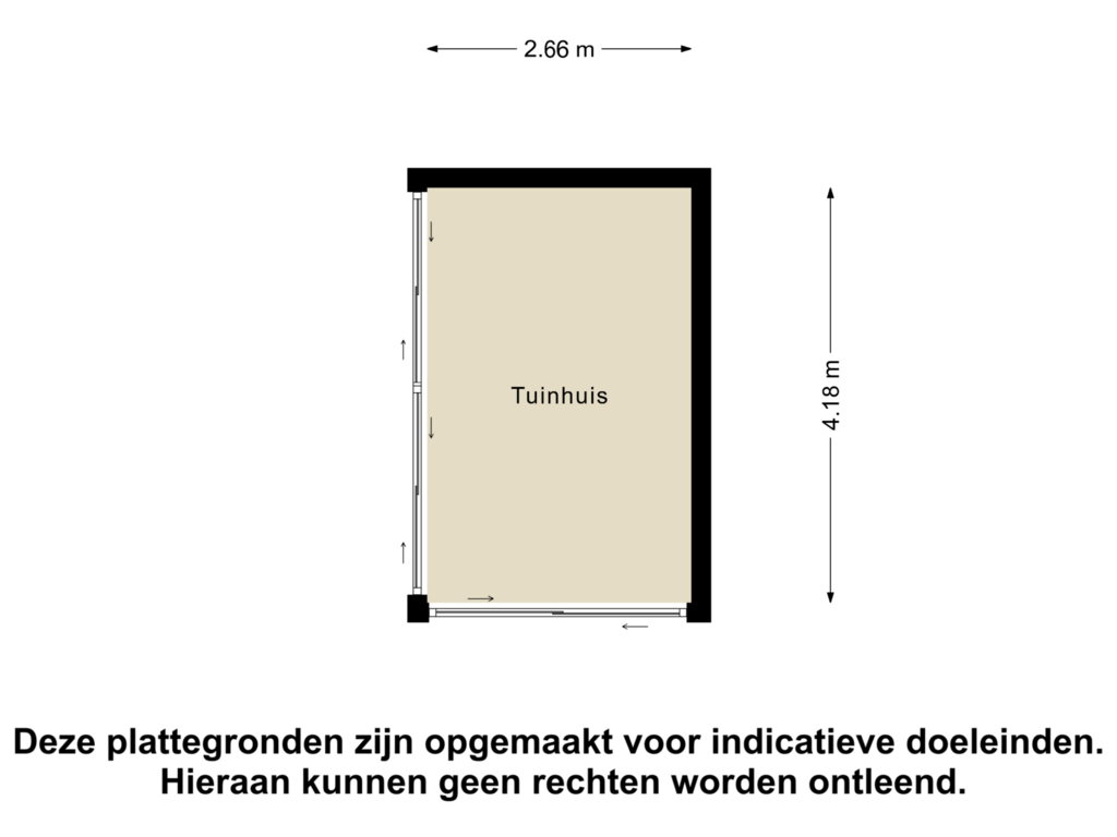 View floorplan of Tuinhuis of Secundusweg 35