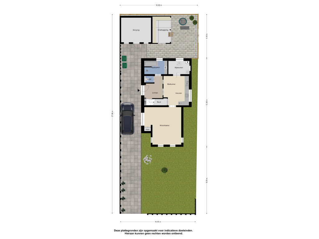 Bekijk plattegrond van Begane Grond _Tuin van Warmoltsstrjitte 25