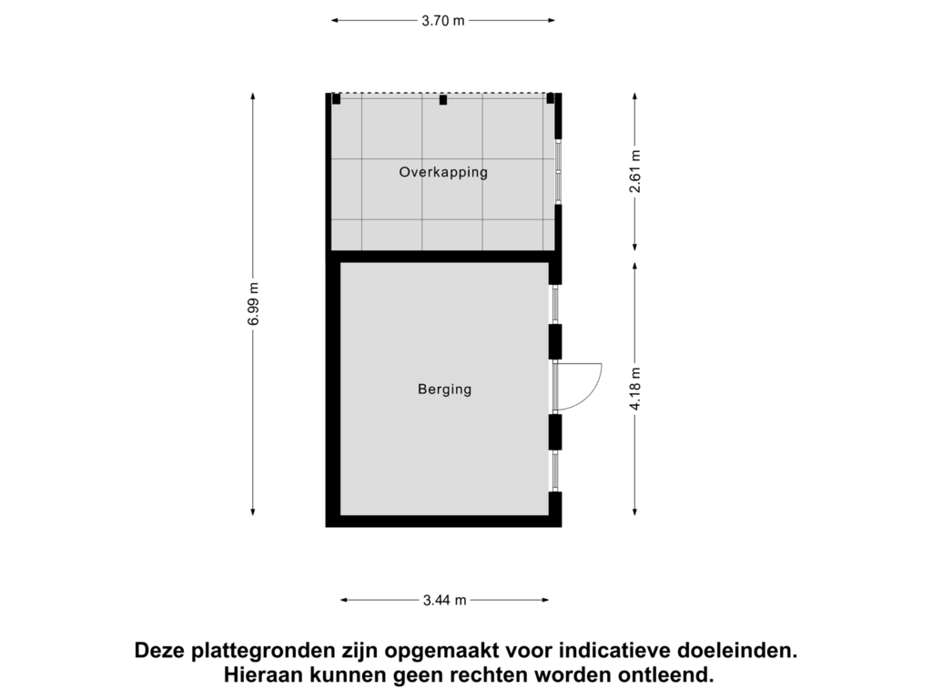 Bekijk plattegrond van Berging van Warmoltsstrjitte 25