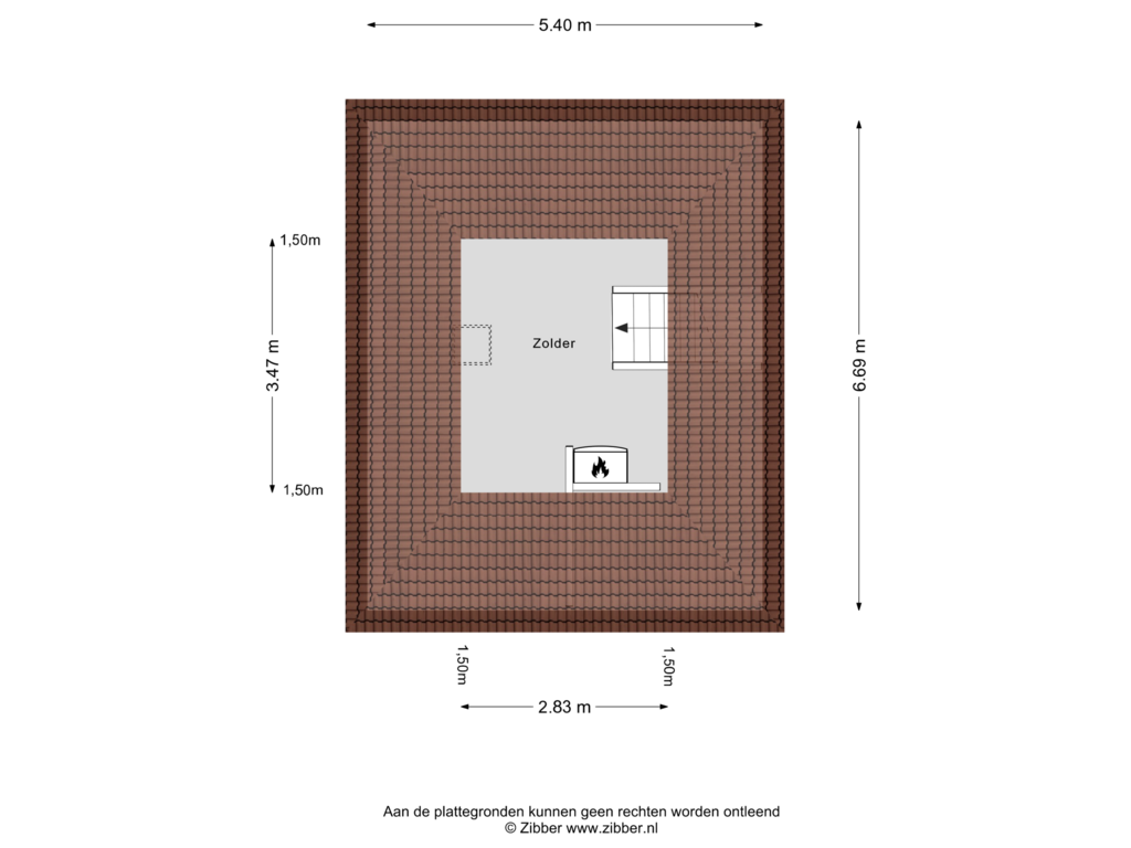 Bekijk plattegrond van Zolder van Holtgesbroek 1228