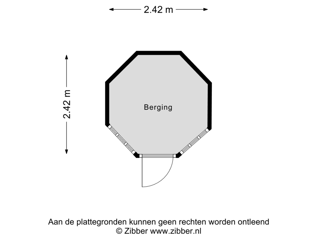 Bekijk plattegrond van Tuinhuis van Holtgesbroek 1228