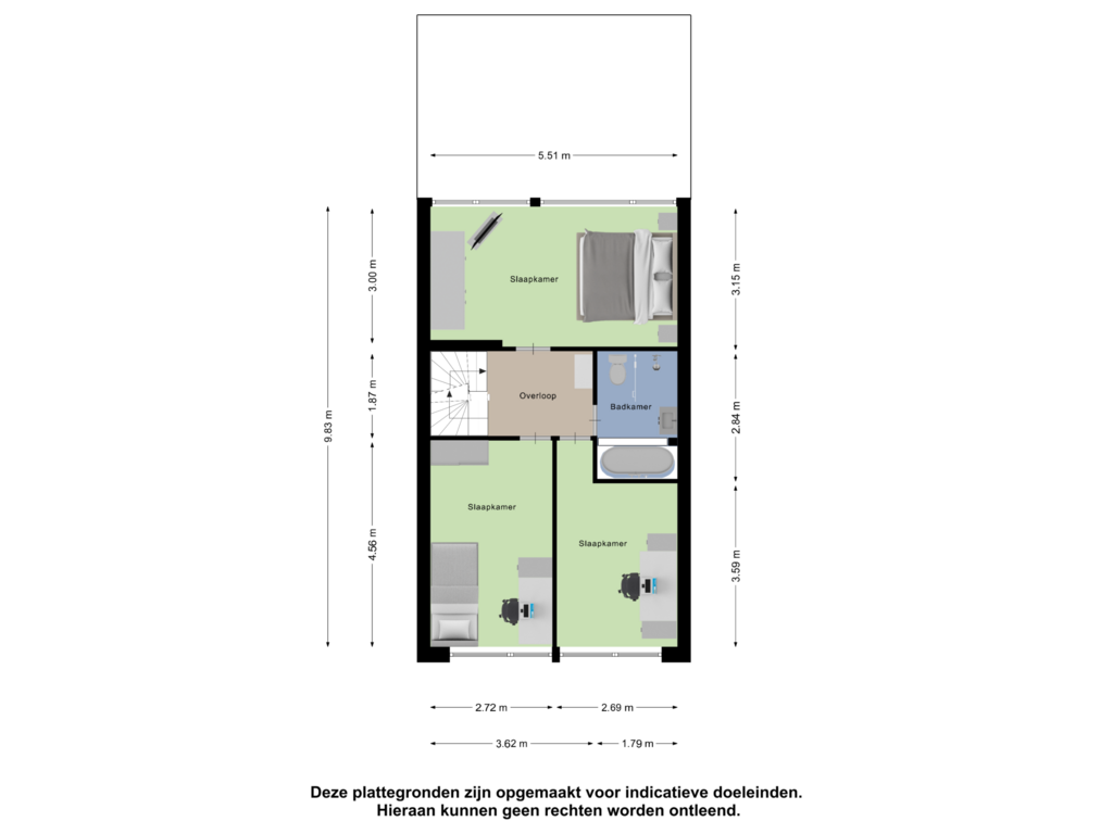 Bekijk plattegrond van Eerste Verdieping van Maagdepalm 29