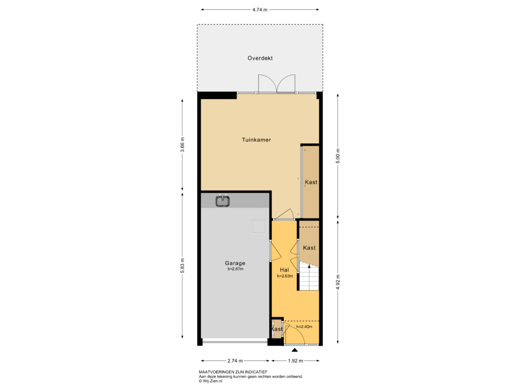 Bekijk plattegrond van BEGANE GROND van Staringstraat 3