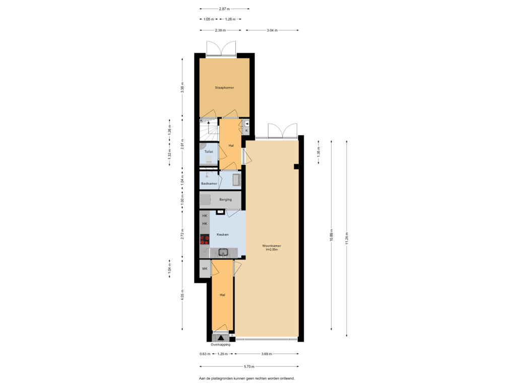 Bekijk plattegrond van Begane grond van Amsterdamsestraatweg 219