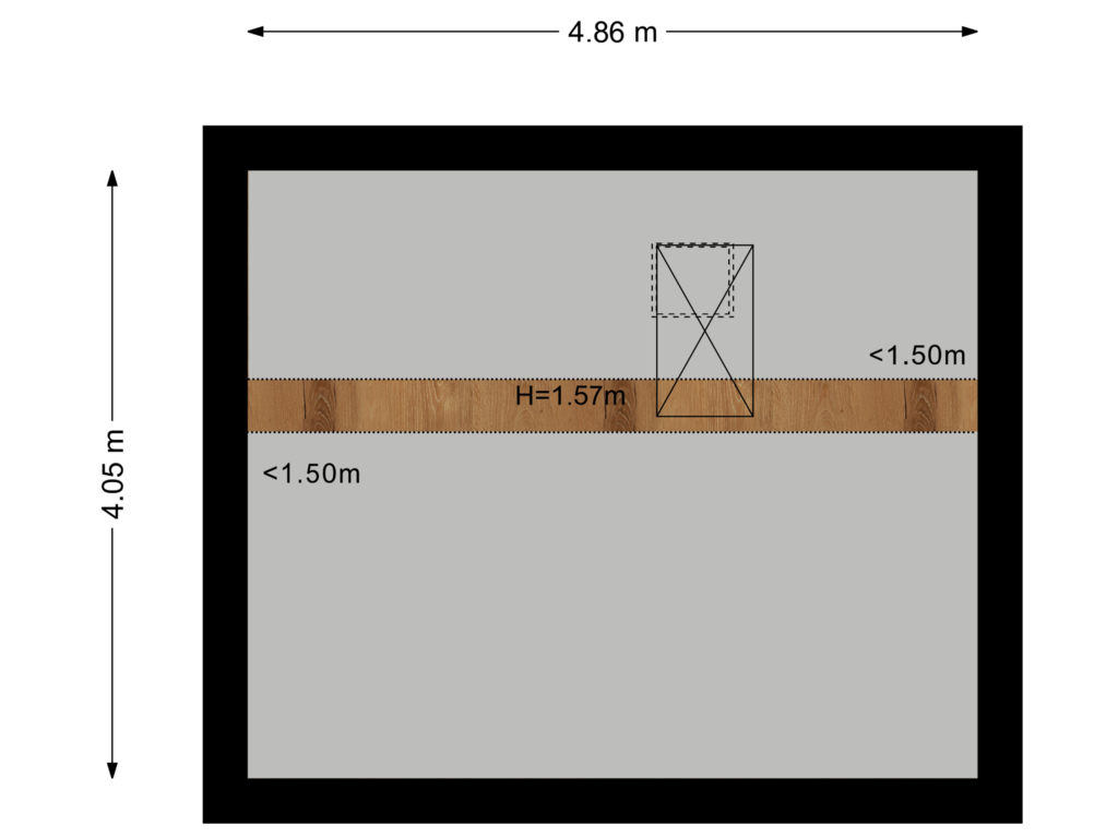 View floorplan of Vliering of Kruishout 30