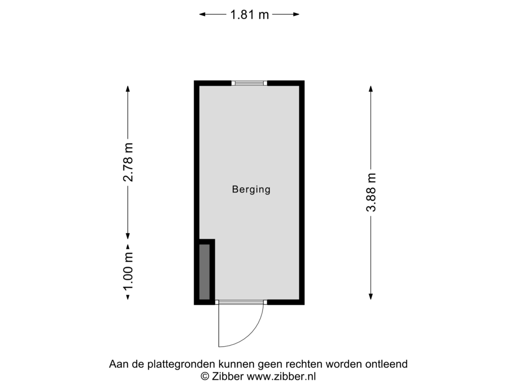 Bekijk plattegrond van Berging van Berliozstraat 7-4