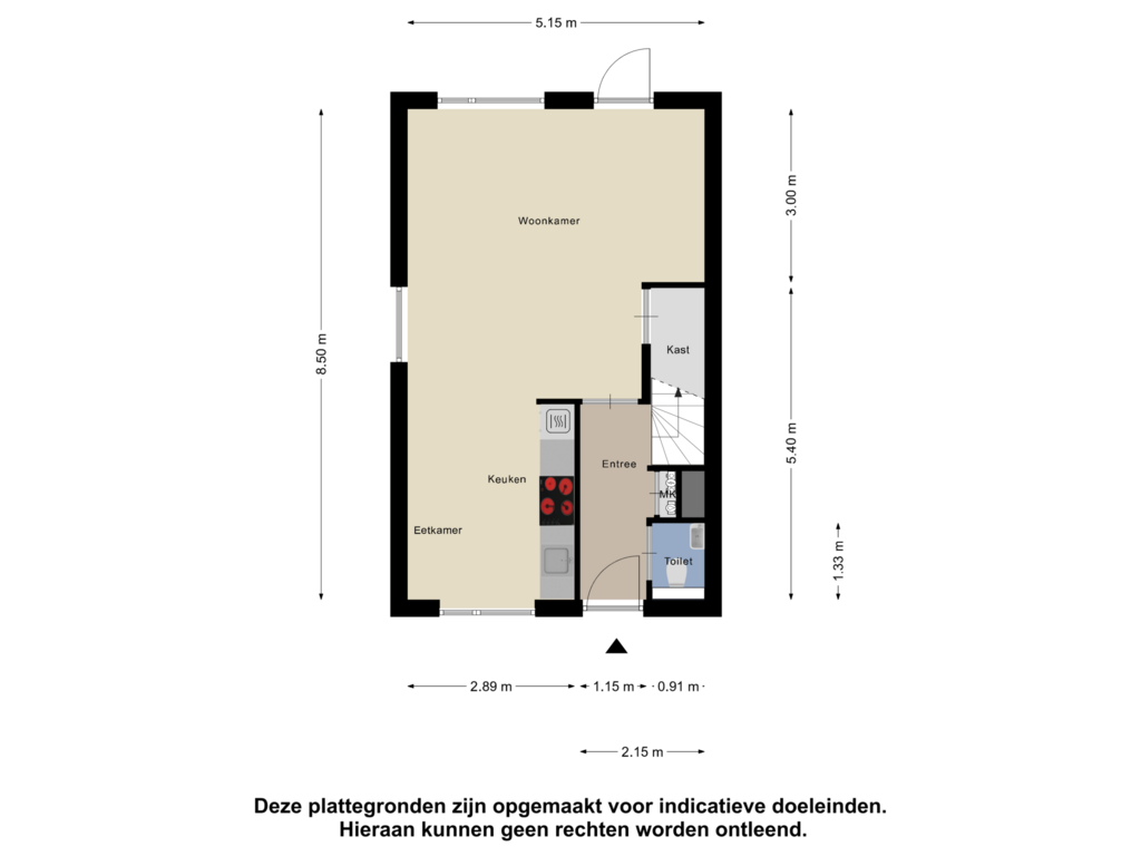 Bekijk plattegrond van Begane Grond van Kleiput 1