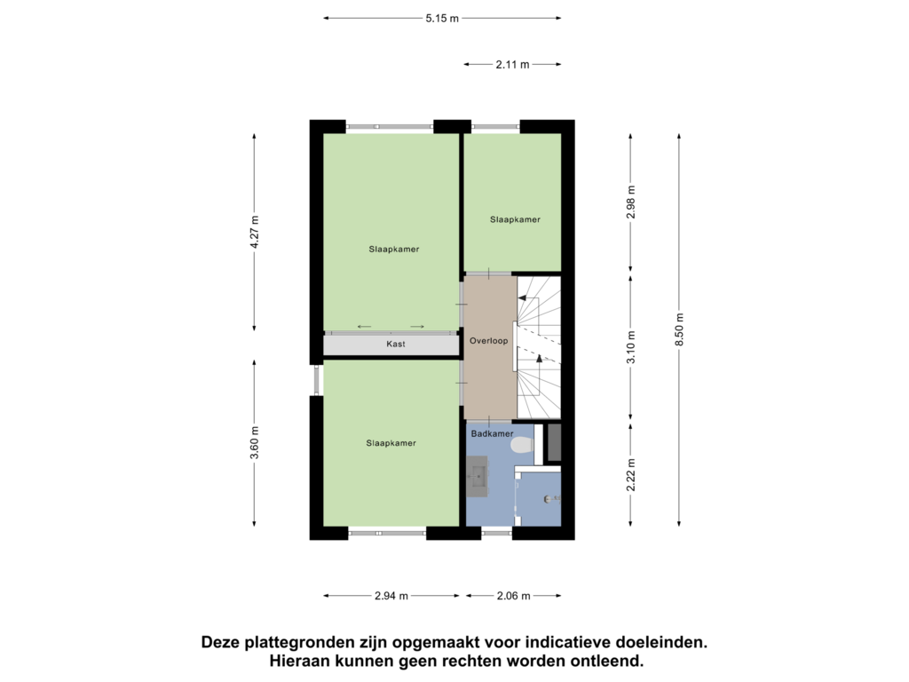 Bekijk plattegrond van Eerste Verdieping van Kleiput 1