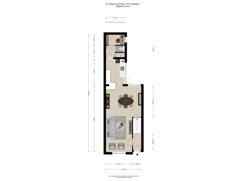 View floorplan of Begane Grond of St. Stephanusstraat 173