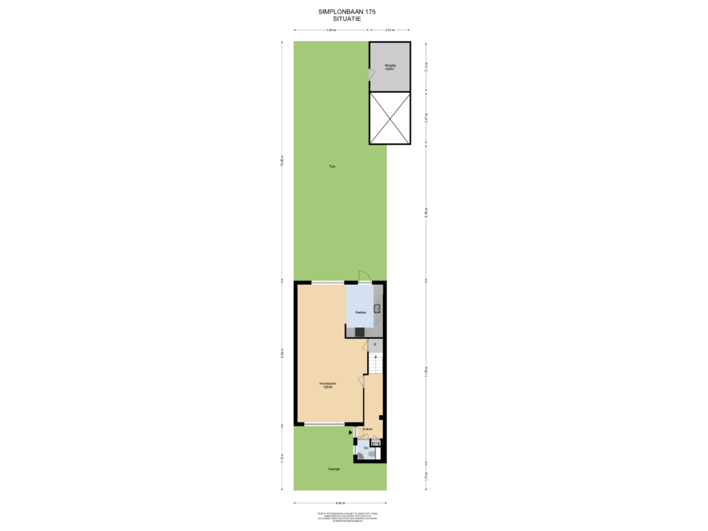 Bekijk plattegrond van Situatie van Simplonbaan 175