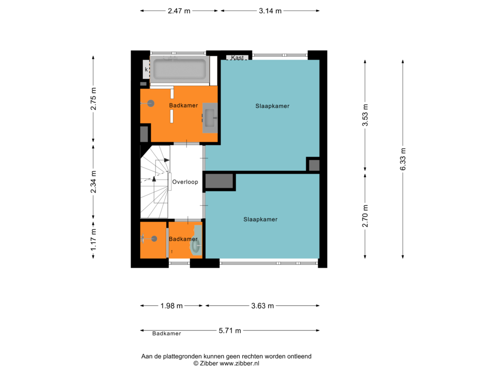 Bekijk plattegrond van Eerste Verdieping van Mahoniehoutstraat 51